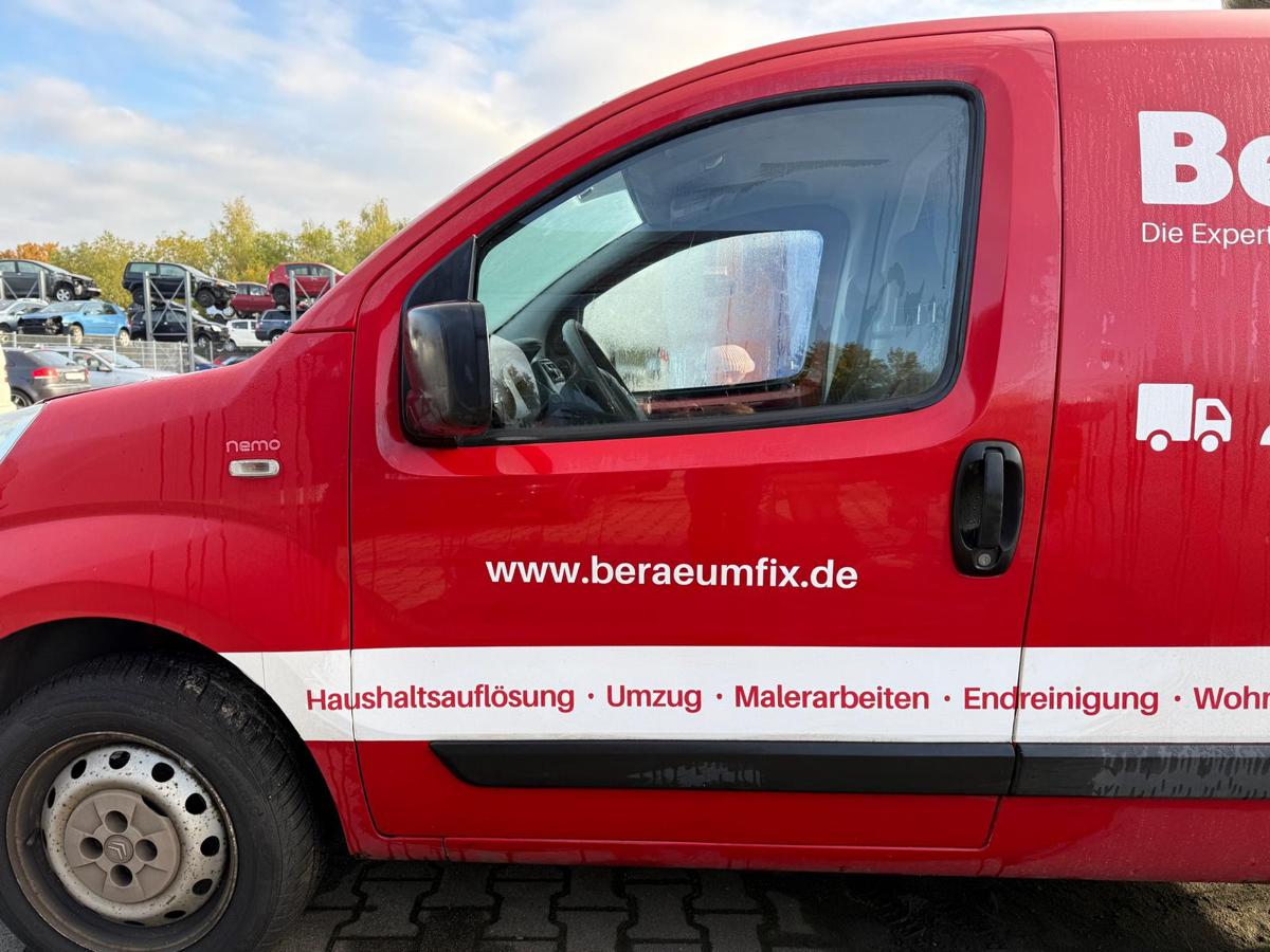 Cirtroen Nemo original Tür vorn links KKX Tiziano Rot Rohbau BJ09